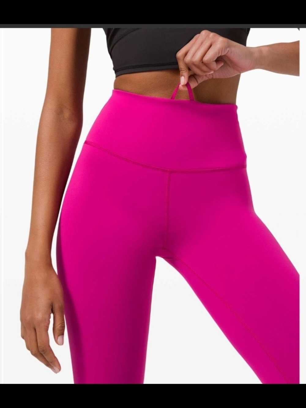 Lululemon Wonder Train High-Rise Women's Raspberry Leggings Size 14 - Picture 2 of 8